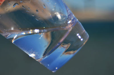 Close-up of glass on table