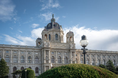 Low angle view of historic building against sky