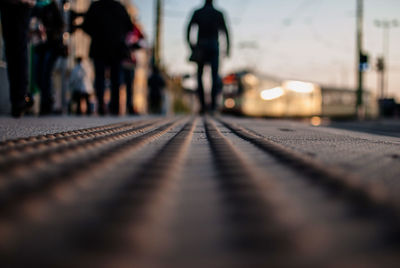 Surface level of tramway