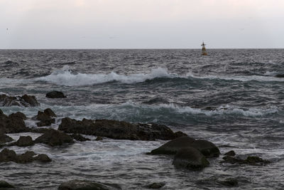 Scenic view of sea against sky
