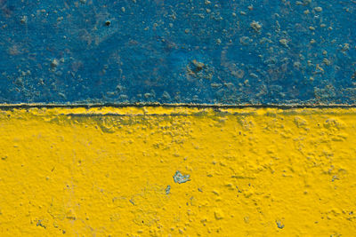 Full frame shot of yellow wall