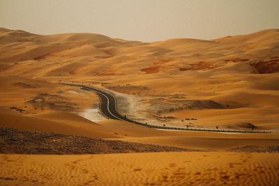 Scenic view of desert