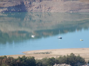 Iznajar lake in granada province, southern spain 