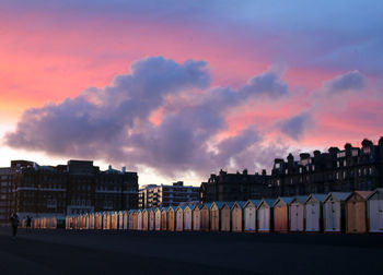 Brighton cityscape at sunset