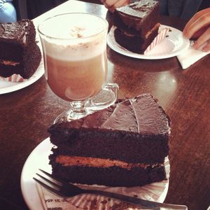 Close-up of cake on table