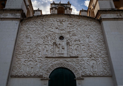 Low angle view of statue