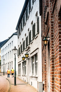 Rear view of buildings against sky