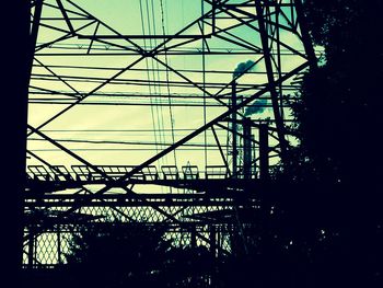 Electricity pylon against sky