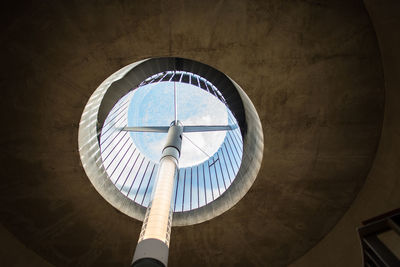 Low angle view of skylight