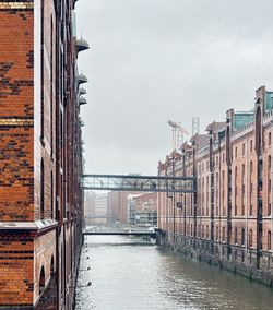 Canal amidst buildings in city