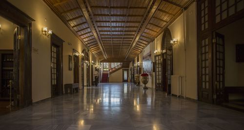 View of corridor in luxury hotel