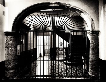 People walking in building