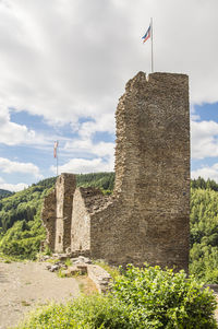 Built structure against blue sky