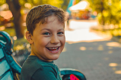 Portrait of smiling boy