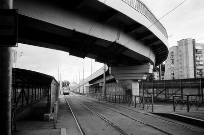 View of railroad station platform