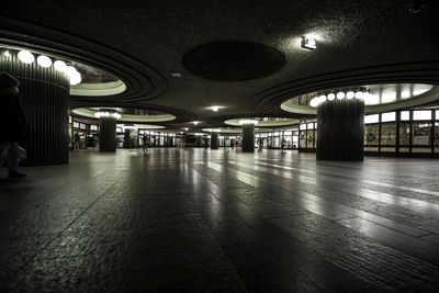 Illuminated walkway in building