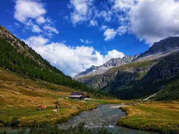 Scenic view of landscape against sky