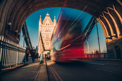 View of bridge in city