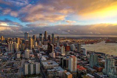 Seattle view from the space needle