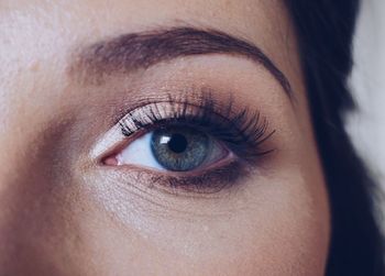 Close-up of woman eye