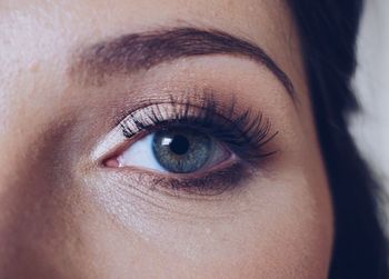 Cropped image of woman eye