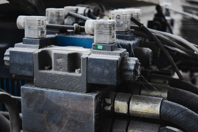 Close-up of machine part