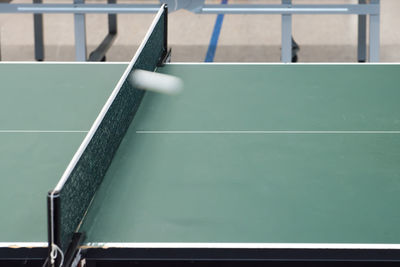 Close-up of table tennis