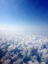 Aerial view of cloudscape