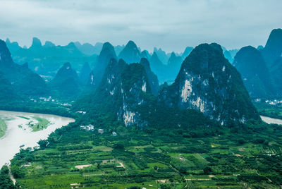 View of mountain range