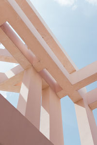 Low angle view of built structure against sky