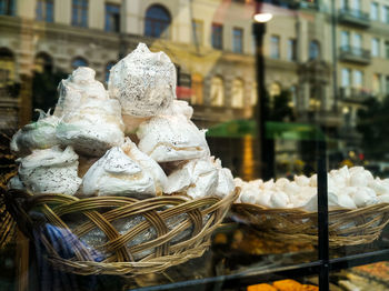 Close-up of food for sale at market stall