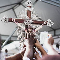 Faithful touching christ crucified to obtain graces. always on the last friday 