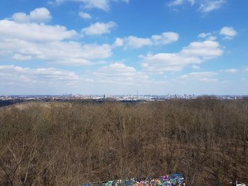 Panoramic shot of land against sky