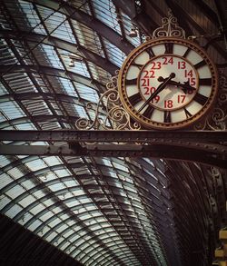 Low angle view of clock tower