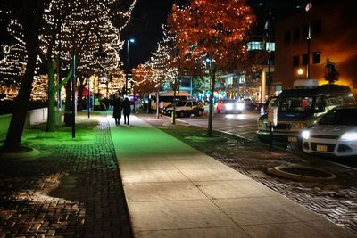 City street at night