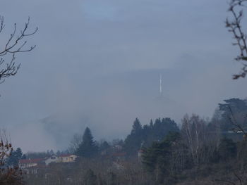 Built structure with trees in background