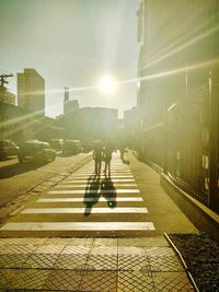 Full length of woman walking in city