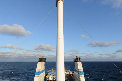 Container ship in sea