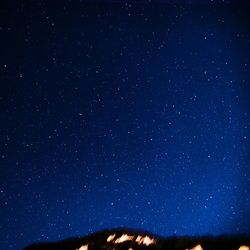 Low angle view of stars in sky