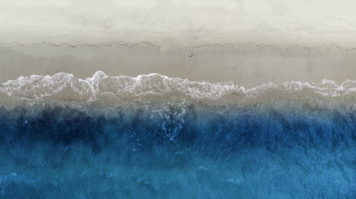 Aerial view of sea against sky