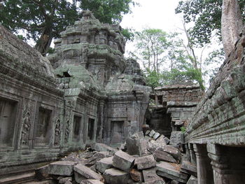 Low angle view of a temple