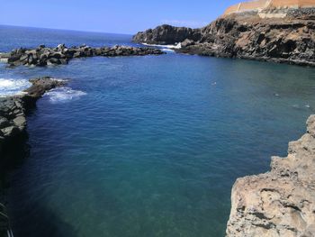 Scenic view of sea against sky