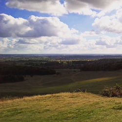 Scenic view of landscape against sky