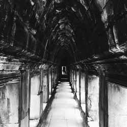 Walkway leading to corridor of building