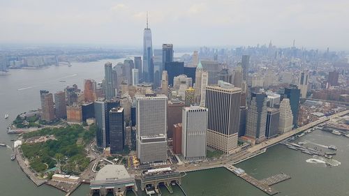 High angle view of cityscape