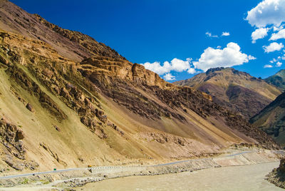 Scenic view of desert against sky