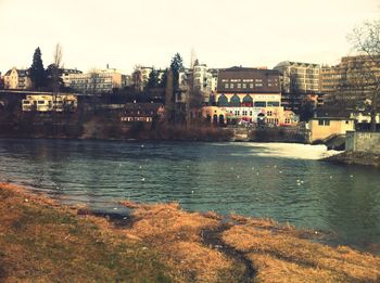 River with buildings in background