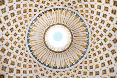 Low angle view of ceiling of cathedral