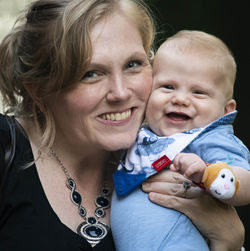 Portrait of mother and daughter
