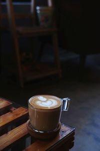 Coffee cup on table